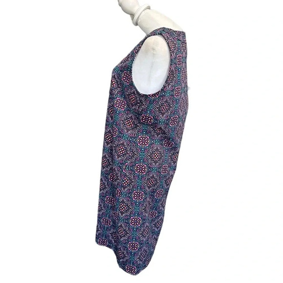 Talbots women's MP sleeveless multicolored midi dress - Picture 2 of 5